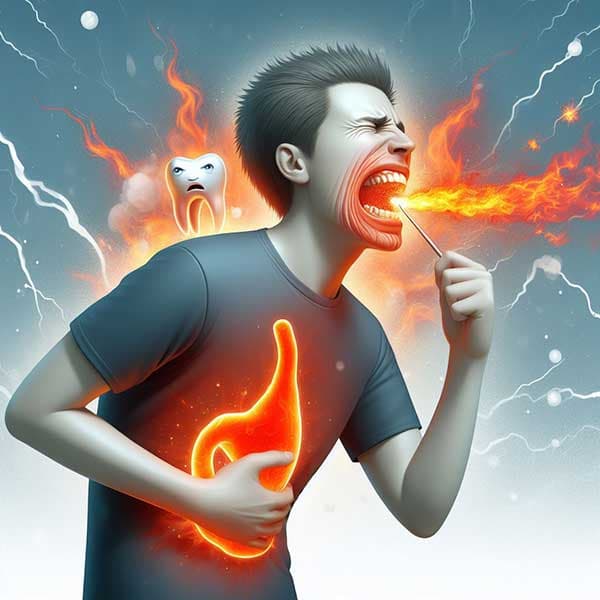 胃火沿著胃經往上容易造成牙痛
