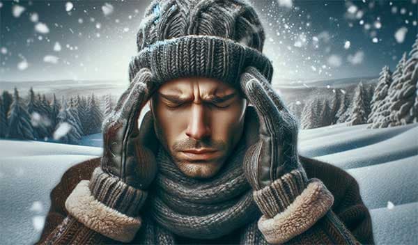 寒性體質容易頭痛者，在冬季要注意頭部與頸部保暖